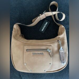 True Religion Tan Hobo Bag